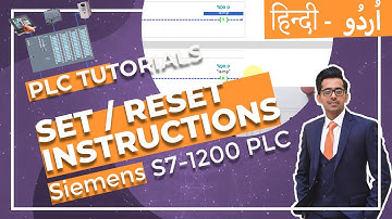 How to use SET / RESET Instructions in  S7-1200 PLC  with Siemens TIA Portal- Lesson 5 (Urdu/Hindi)