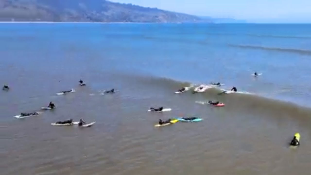 A Sunday at Bolinas Beach Longboard Surfing Marin County