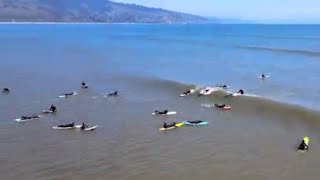 A Sunday at Bolinas Beach - Longboard Surfing - Marin County - California
