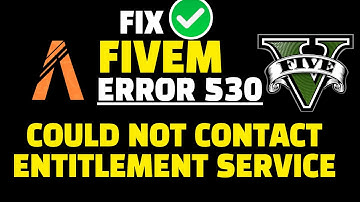 Fivem Error Could Not Contact Entitlement Service ? FIX ✅