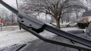 H2 Hummer how to change windshield wipers.Bigger size wiper always goes on the driver side