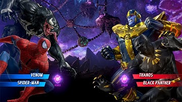 Spiderman and Venom vs Thanos & Black Panther - MARVEL VS. CAPCOM: INFINITE