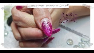 Glitzer Illusion Pink Nailsbyladydesigner