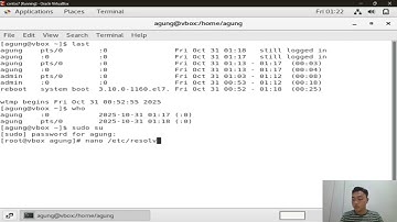7 .Cara konfigurasi DNS Resolver dengan teknik sudo di centos7-Tugas 1 Administrasi Server-UT