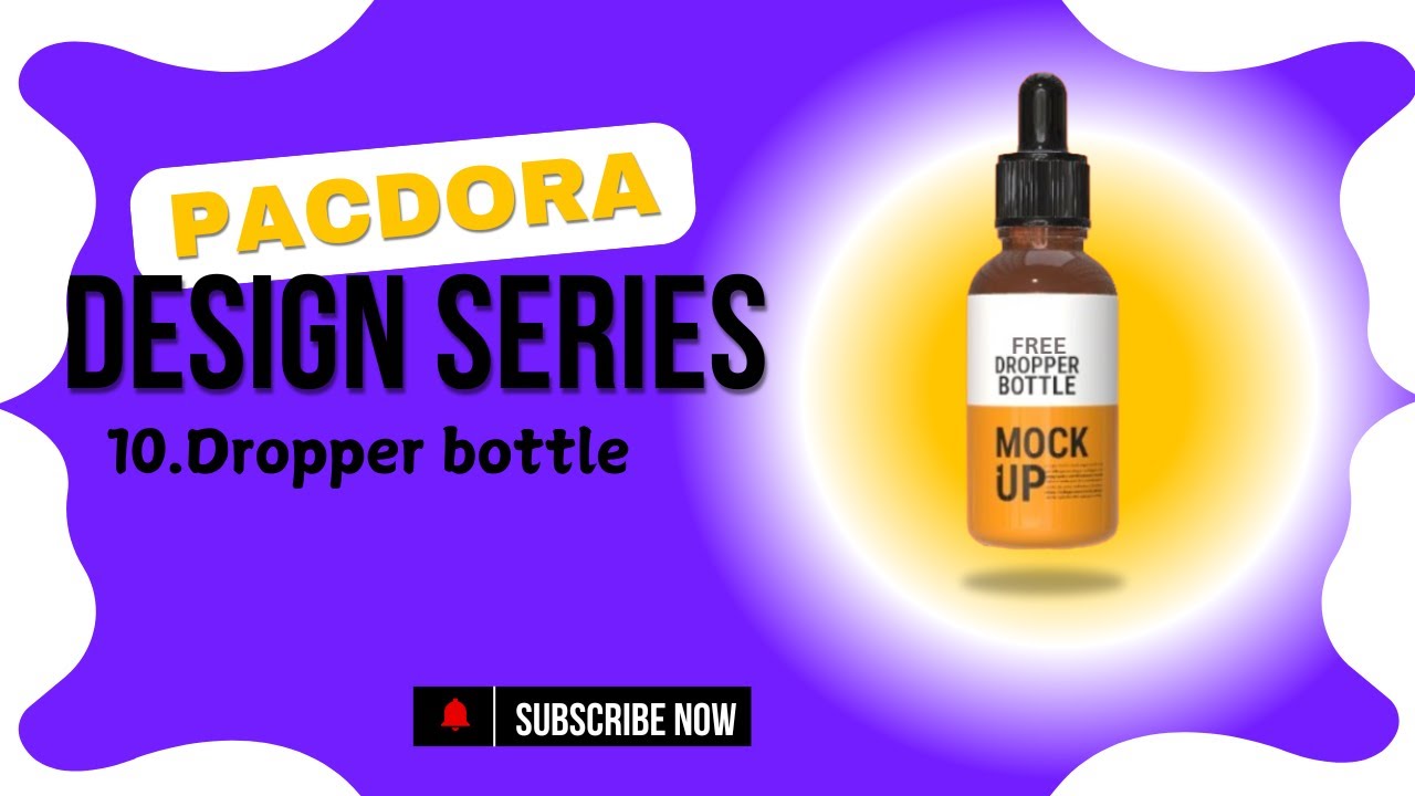 How to Design a 3D Dropper bottle Design || Day 10 || Pacdora - YouTube