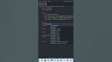 HOW TO CREATE DASHED BORDER IN CSS #html #css #border #shorts
