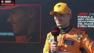 Lando Norris Imola post qualification interview | F1 2024 Imola Grand Prix