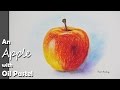 How to Paint An Apple with Oil Pastel color | step by step