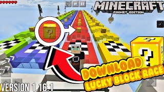 Lucky Blocks Race Map (1.19) - MCPE/Bedrock 