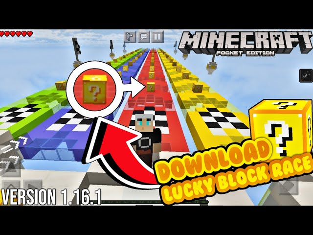 Lucky Block Race Map for MCPE Game for Android - Download