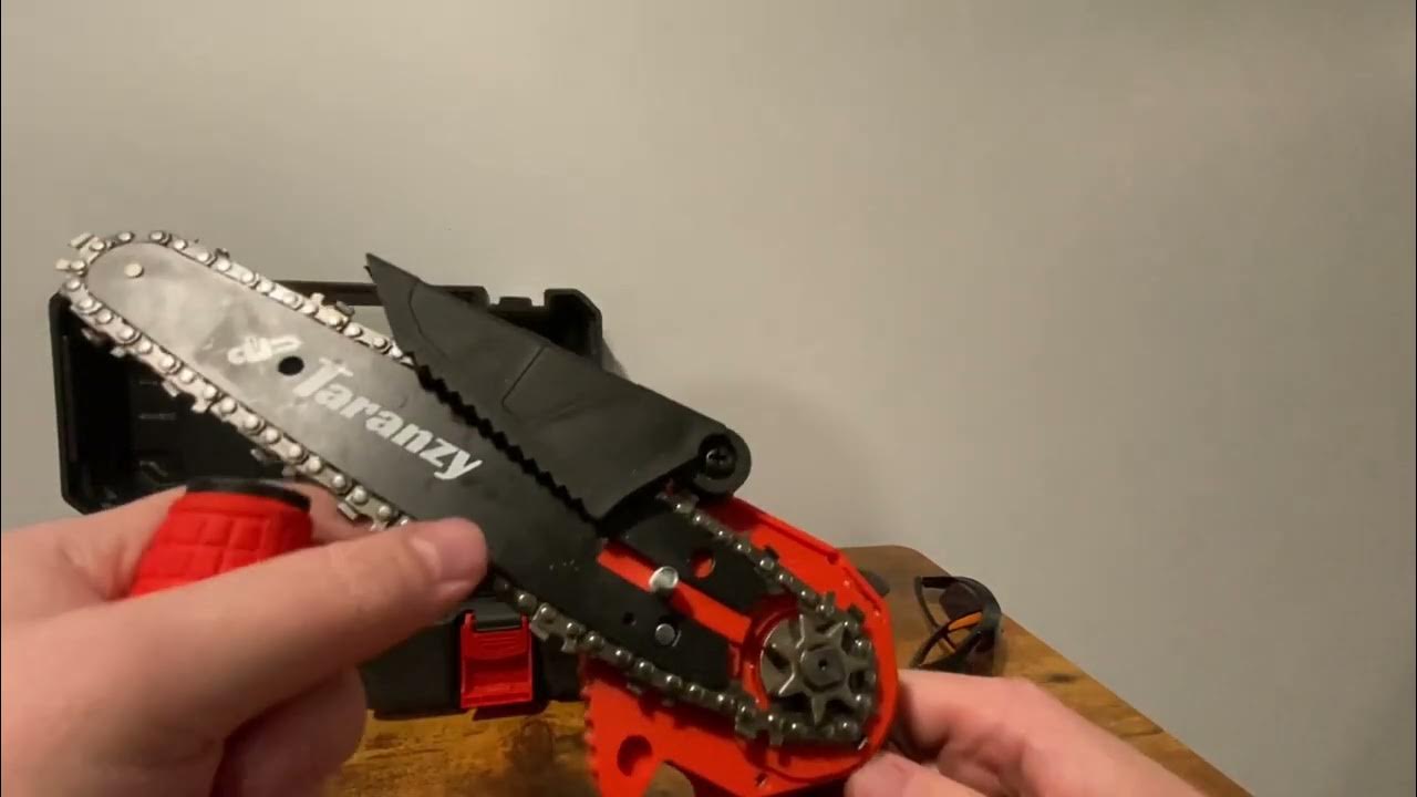 How To Tighten A Mini Chainsaw Chain YouTube