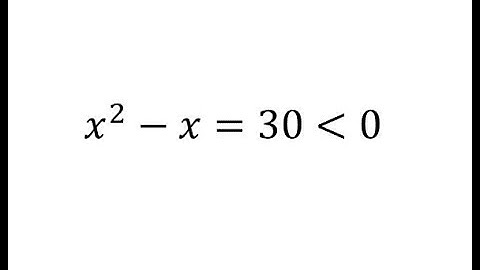 Solve a Quadratic Inequality: Factorable (Less than Zero)