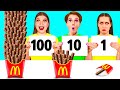 100 Capas de Alimentos Desafío | Recetas de Cocina Increíbles por 4Teen Challenge