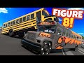 Figure 8 Derby CHAOS With the NEW School Bus! (BeamNG Drive Multiplayer)
