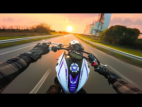 YAMAHA MT-07 WHEELIE PRACTICE | SUNSET POV 😍🔥