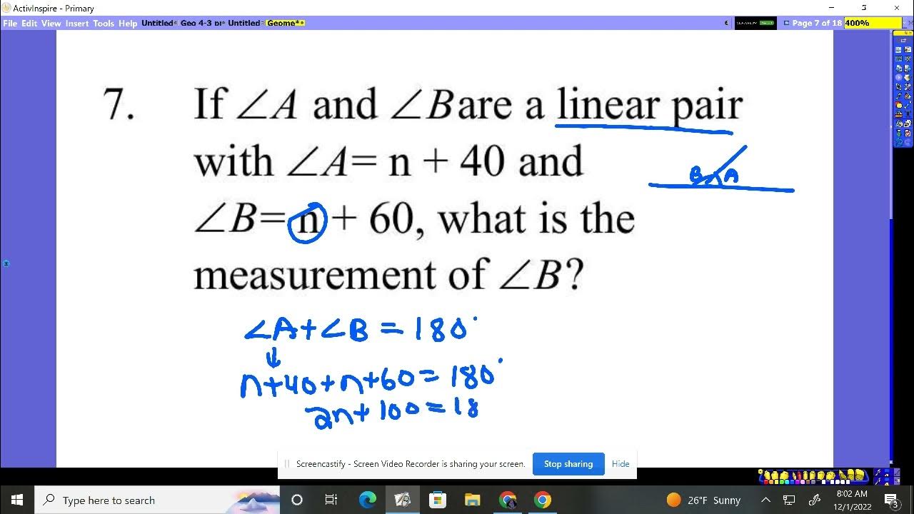 Geometry Review Quiz 1 Lookalike #6-9 - YouTube
