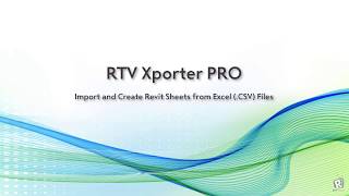 Famous RTV Xporter PRO 2018 - Import Sheets Profile