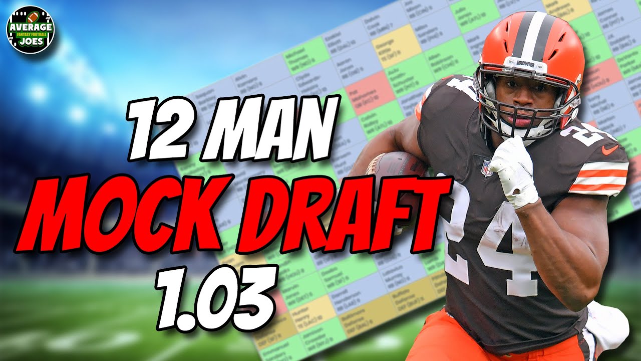 NFL Fantasy Football 2023 PPR Mock Draft 1.03
