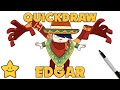 How To Draw QUICKDRAW EDGAR 🧣 | Brawl Stars | New Skin | Step By Step