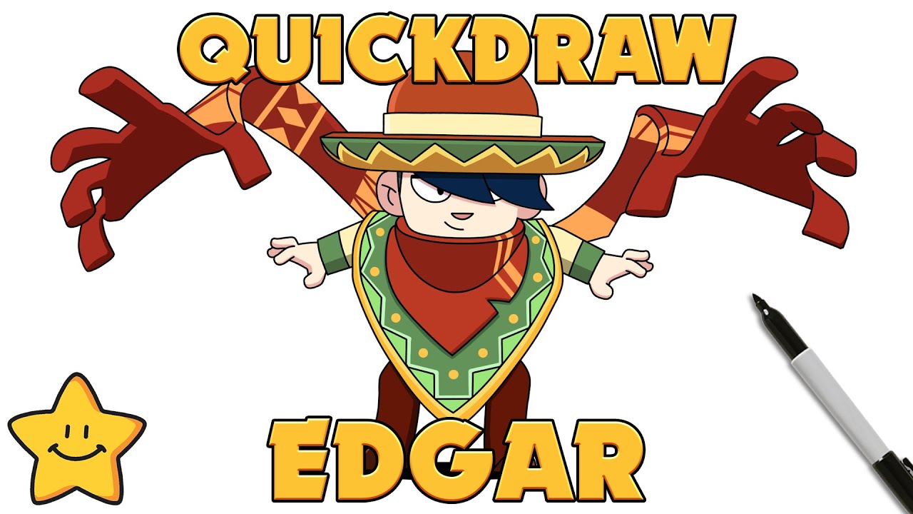 How To Draw Quickdraw Edgar Brawl Stars New Skin Step By Step Youtube - brawl stars como dibujar a edgar