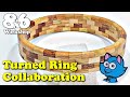 Woodturning - Turners Chain Ring Collaboration - For Caitlan the Cat's Ring Project