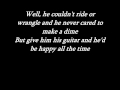 Johnny Cash - Tennessee flat top box with lyrics