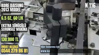 Karton Bardak Makinası 6.5 Oz Kore Daisung, 2013 Model, 60 Lık, Fiyat Düştü