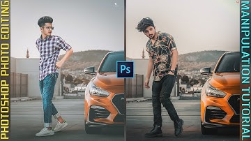 Photoshop photo background change / Photo Manipulation tutorial / Image editing - by Amit editz