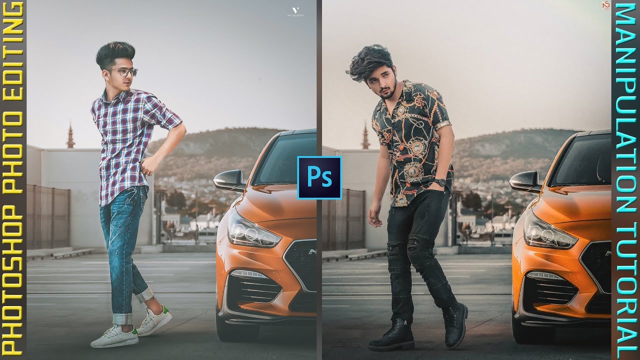 Photoshop photo background change / Photo Manipulation tutorial / Image ...
