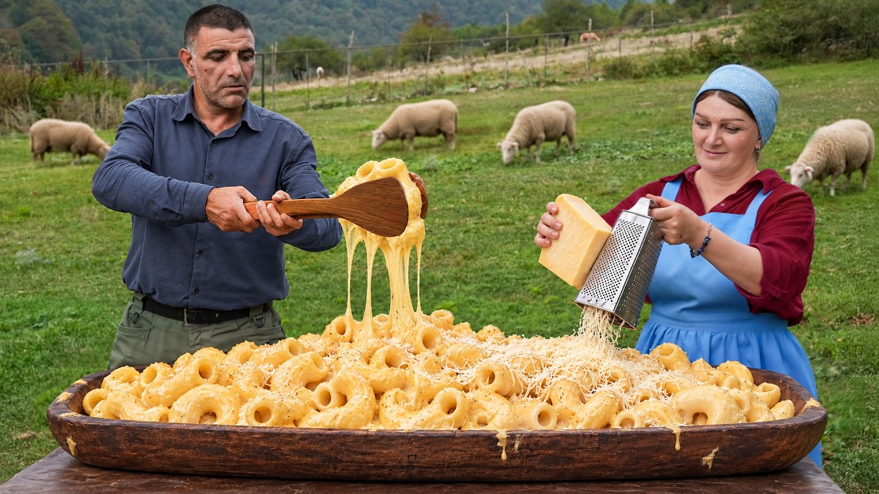 Giant Mac & Cheese With Rich Mountain Sheep’s Cheese!
