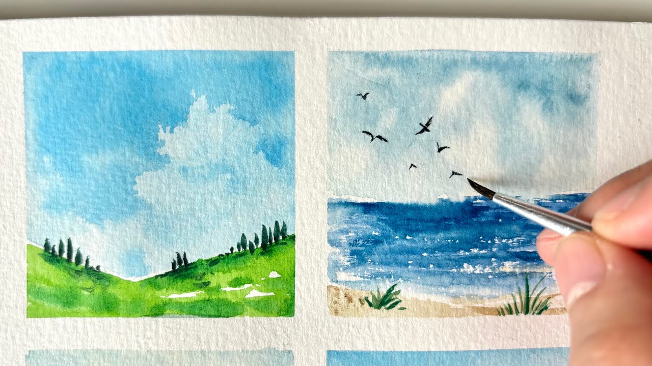 Easy Watercolor Painting Ideas to Try (Tiny & Super Relaxing) 