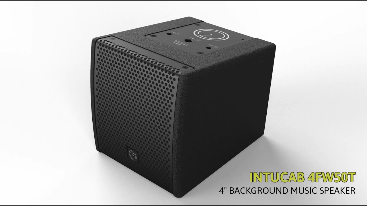 Intusonic Commercial Audio Systems INTUCAB ™ 4FW50T Wideband Background Music Loudspeaker