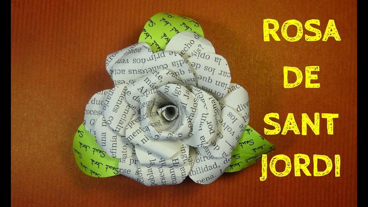 Com fer una rosa  de Sant Jordi