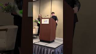 Dorian “D-Max” Pillsbury accepts Outstanding Youth in Philanthropy award for Northern New England