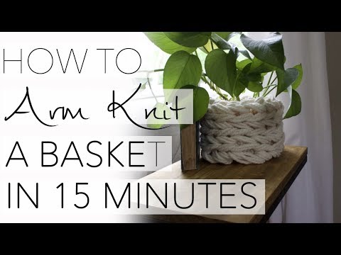 Como armar Knit uma cesta em 15 minutos com Simplesmente Maggie