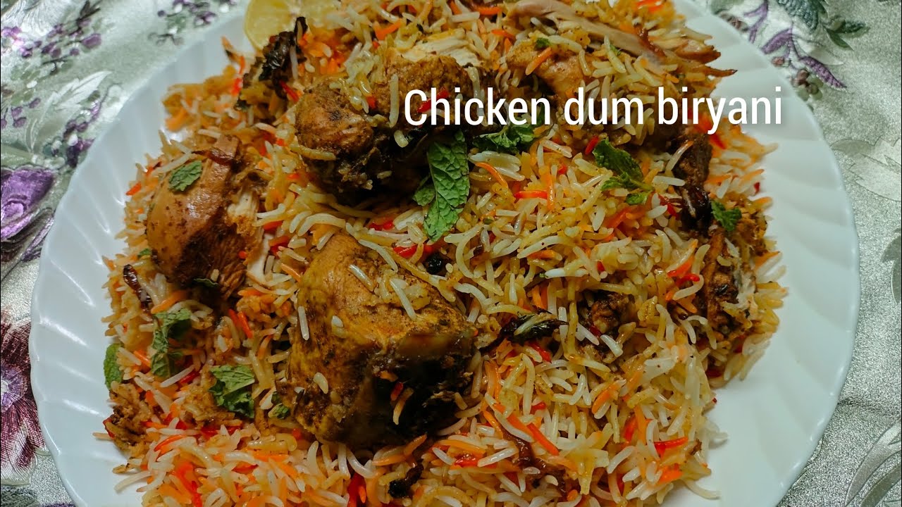 Hyderabad famous chicken dum biryani/dum biryani/basmati rice biryani ...