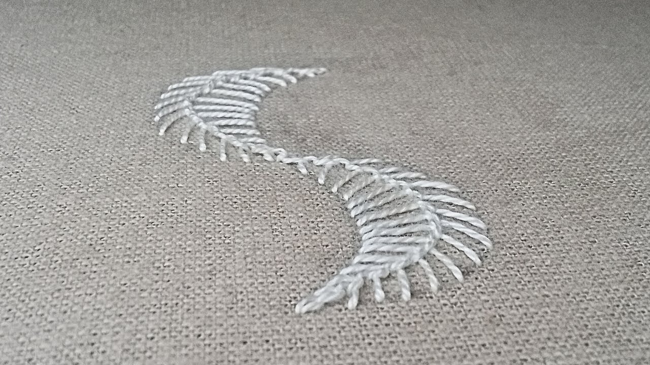 How to do a Cretan Stitch - Hand Embroidery - YouTube