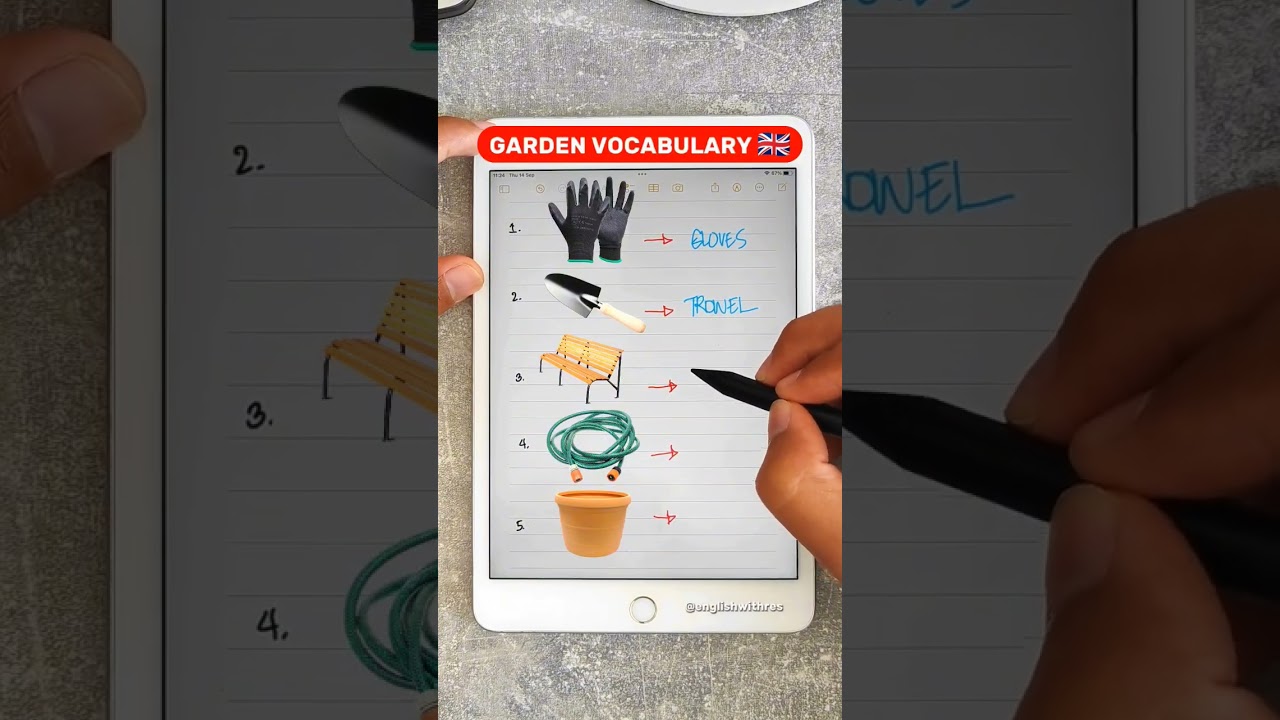 Garden Vocabulary in English 🇬🇧 