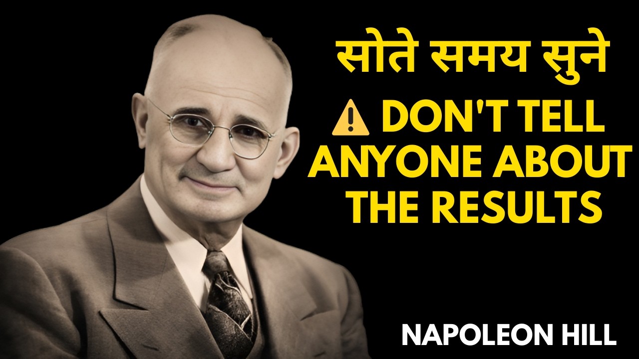 सोते समय यह सुनो और किसी को नतीजों के बारे में मत बताना _ Napoleon Hill