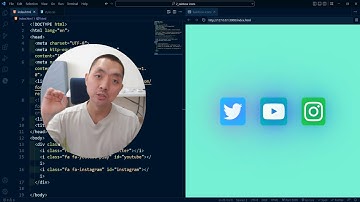 소셜미디어 아이콘을 CSS 애니메이션으로 무지개 효과 만들기