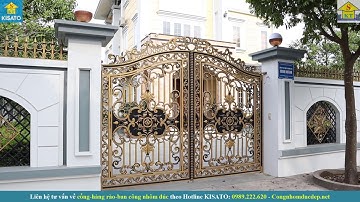 Mẫu Cổng Hàng Rào Nhôm Đúc Đẹp Dành Cho mẫu Nhà Hiện Đại