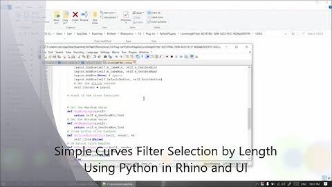 curve length filter Rhino Python