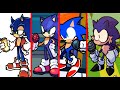 4 random sonic mods in fnf