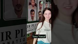 Sana Yousaf Sanayousafofficial11 Trust Hair Plus International For Her Hair Fall Treatment