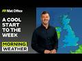 08/06/2026 - A rainy start - Morning Weather Forecast UK – Met Office Weather