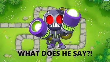 What does the tech terror say? btd6