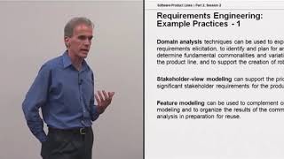 Famous SW Eng and Technical Management Practice Areas: Requirements Engineering and Architecture Definition Profile