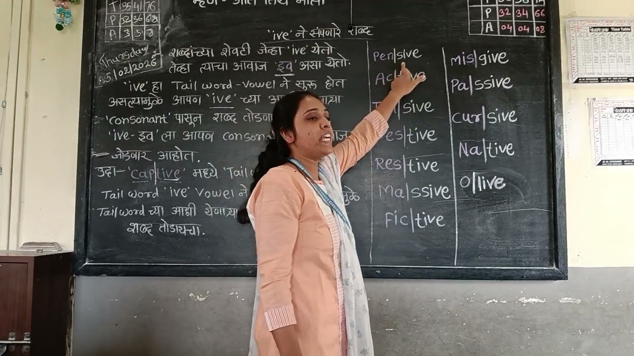 'ive' ने संपणारे शब्द#school @Kandekarmadam 