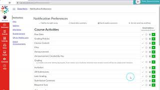 Organizing Canvas Notifications and Dashboard  Students