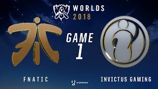 Worlds 2018 - Finale - Fnc Vs Ig - Game 1